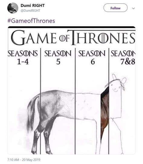 game of thrones horse meme